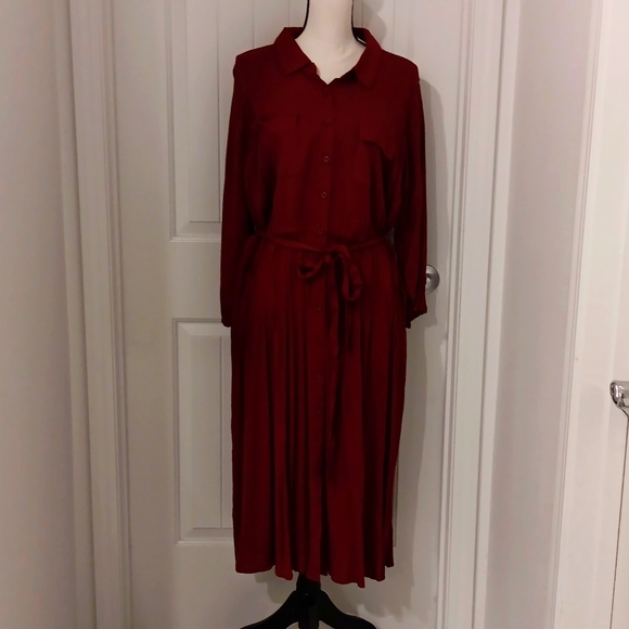 NWTS Button down shirtdress from torrid sz 2 (18-20) - Picture 1 of 7